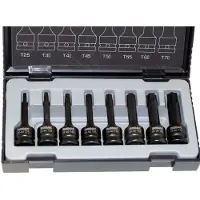 RODAC RA8688 8-delige Krachtdoppenset - Torx - T25-T70 - 1/2"
