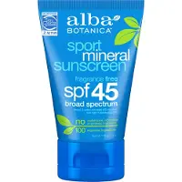 Alba Botanica Sheer Mineral Zonnebrandlotion, SPF 50, Geurvrij, 3 fl oz (Verpakking kan variëren)