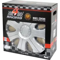 Carpoint Wieldoppen Racing 14 Inch Abs Zilver Set Van 4