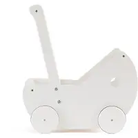 Kids Concept houten poppenwagen 46,5 cm wit