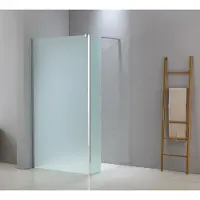 Saniclear Trust douche zijwand mat glas 30x200cm anti-kalk chromen profielen