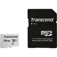 Transcend 64 GB microSDXC-kaart 300S-A UHS-I U1 V10