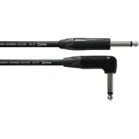 Cordial CPI9PR Peak Jack - Jack (6.3 mm, TS, haaks-recht) kabel van 9 meter