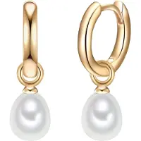 Valero Pearls Oorbellen goud / parelwit