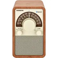Sangean WFR-15 BT, retro radio, BT, walnoot