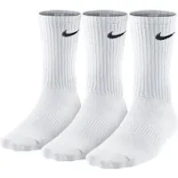 Nike Kousen Performance Lightweight Crew 3-Pak - Wit/Zwart