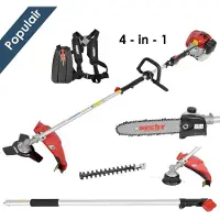 HECHT 1331 - 4 in 1 - Benzine multifunctionele tuinset | bosmaaier