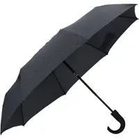 Knirps Mannen, Paraplu, T.260 medium duomatic herenprints streep met crook handvat, Veelkleurig