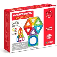 Magformers Basic Plus Set - 26 Onderdelen - Magnetische Bouwset