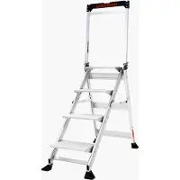 Altrex Jumbo Step 4 Trap - Enkel - Aluminium - 4 Treden - Met Beugel - Max. Werkhoogte 2,89m
