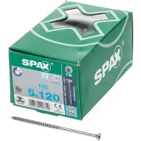 Spax 0197000501203 R 88091 Senkkopf T-STAR TG Houtschroef 5 mm 120 mm T-STAR plus RVS A2 100 stuk(s)