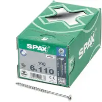 Spax SPAANPLAATSCHROEF 6,0X110 WIROX TORX T30 VOLDRAAD