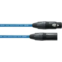 Cordial CPM5FM-BL Peak XLR (male) / XLR (female) kabel 5 meter blauw