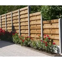 Intergard Hout beton schutting schuifsysteem recht 220x197cm (per set)