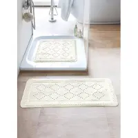 Kleine wolke badmat anti-slip arosa 36x92 cm wit