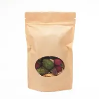 Packlinq Stazakken Kraft met ovaal Venster 13x7x20,5cm 113 gram