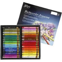 Packlinq Aquarelkrijt, dikte 8 mm, l: 9,3 cm, 36stuks