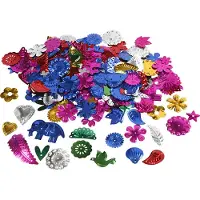 Packlinq Paillettenmix, afm 15-45 mm, sterke kleuren, carnaval, 400gr