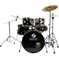 Fazley FDK-100 Spirit Plus Black drumstel inclusief bekkens