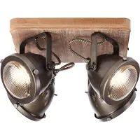 Brilliant Landelijke Opbouwspot Carmen Wood 4 Lichts