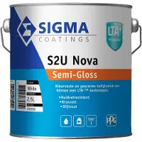 Sigma S2U Nova Semi-Gloss | Halfglans Lakverf Binnen 2,5 LTR - Lichte kleur|2