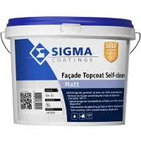 Sigma Facade Topcoat Selfclean Matt | Zelfreinigende Matte Gevelverf 5 LTR - Donkere kleur|1