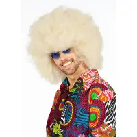 Coppens Super afro pruik blond