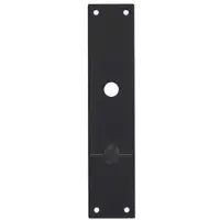 Intersteel renovatieschild rechthoekig 250x55x2mm toilet-/badkamersluiting - RVS/mat zwart