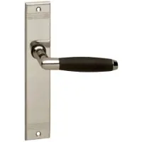 Intersteel Langschild recht met groef met toilet-/badkamersluiting - nikkel glans