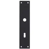 Intersteel renovatieschild rechthoekig 250x55x2mm sleutelgat 72mm - RVS/mat zwart