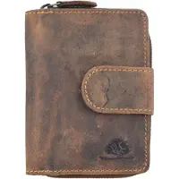 Green Burry GREENBURRY portemonnee Vintage Zip Wallet Brown bruine