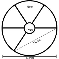 Praher Rubberen ring 6-wegkraan Ø172mm