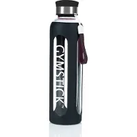 Gymstick Glazen Waterfles - 600 ml - Zwart