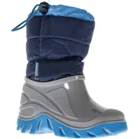 Winter-Grip Snowboot Junior Welly Walker Marine Blauw Grijs-Schoenmaat 34 - 35
