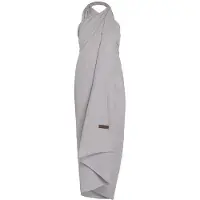 Knit Factory Liv Pareo/Stranddoek - Licht Grijs - 180x130 cm