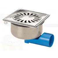 HorecaTraders Afvoerput | RVS | Zandhuid | 150 x 150 mm