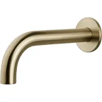 Mueller Gold inbouw muuruitloop 25cm geborsteld messing