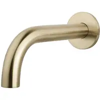 Mueller Gold inbouw muuruitloop 20cm geborsteld messing