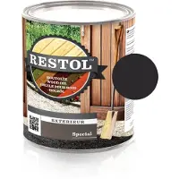 Restol Houtolie Zijdeglans Ebbenzwart 5 LTR