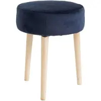 Nordal Velvet kruk blauw