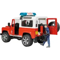 BRUDER Landrover defender brandweer Kunststof Bruder Speelgoedvoertuig