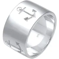 Elli - Ring - Dames Band Anker Motief Maritiem in 925 Sterling Zilver - Dames