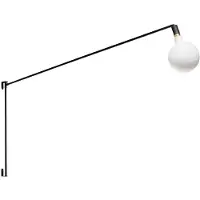 Expo Mike 'XL' wandlamp 1x E27 - arm 2m zwart
