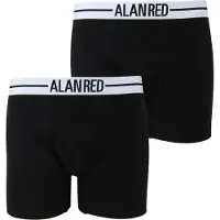 Alan red Aan Red Boxershort Zwart 2Pack