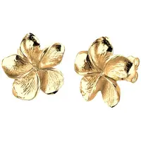 Elli Oorbellen 'Frangipani Blüte' goud
