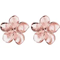 Elli - Elli Oorbellen Dames Frangipani Bloemen Motief Elegant in 925 Sterling Zilver