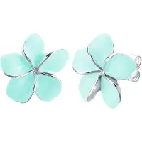 Elli Oorbellen 'Frangipani Blüte' blauw