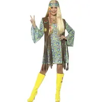 Smiffy Hippie Jurk Compleet