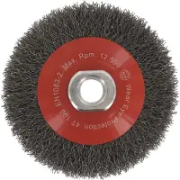 Rotec Kegelborstel M14 Ø100x0,30 mm gegolfd staaldraad - 7980130