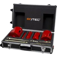 Rotec 11 dlg. Droog Diamantborenset 32/52/82/112/132x150mm - 7799900